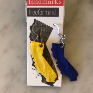 California state shaped earrings